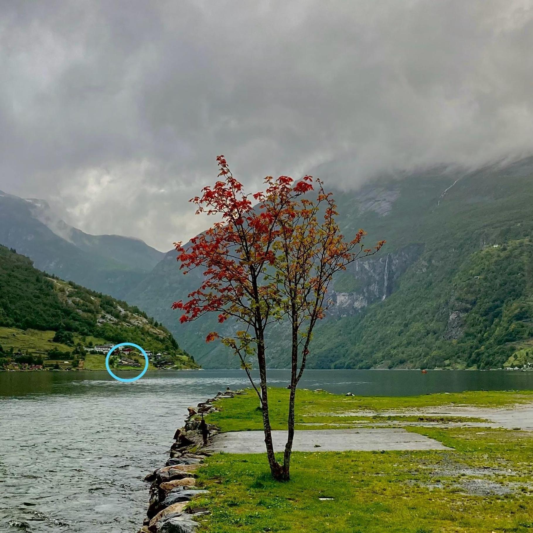 Fjorden Campinghytter Geiranger Bagian luar foto