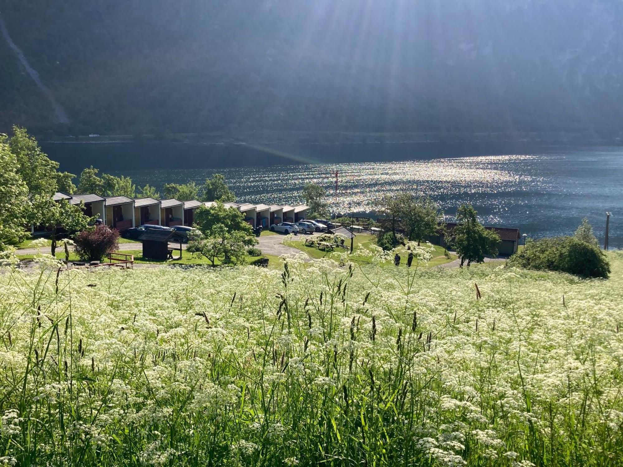 Fjorden Campinghytter Geiranger Bagian luar foto